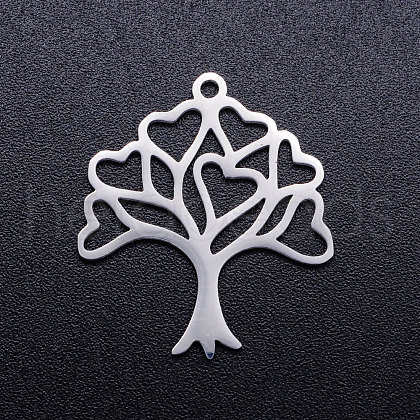 Tarnish Resistant 201 Stainless Steel Hollow Pendants STAS-Q201-JN298-1-1