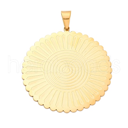 304 Stainless Steel Big Pendants STAS-U043-07C-G-1