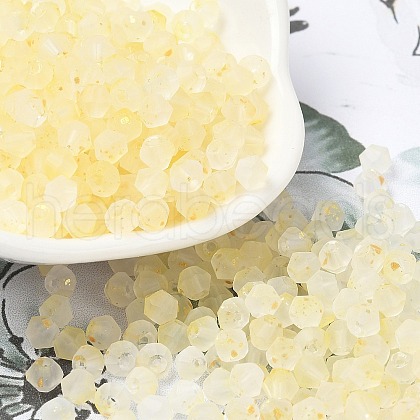 Frosted Glass Beads FGLA-D300-01E-1
