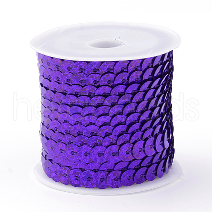 Eco-Friendly Plastic Paillette Beads PVC-Q092-6mm-P50128-1
