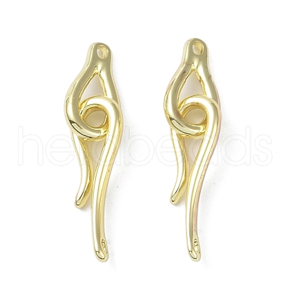 Brass Hook and Eye Clasps KK-B087-18G-1