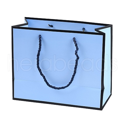 Rectangle Paper Bags with Rope Handles CARB-L011-02B-03-1