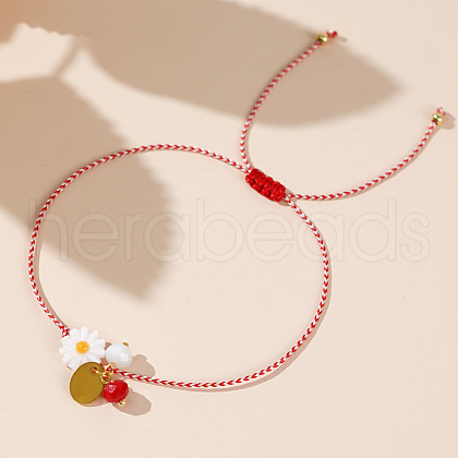 Adjustable Cotton Rope Braided Bracelets UA4337-1