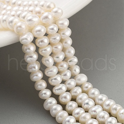 Natural Cultured Freshwater Pearl Beads Strands PEAR-C003-37-1