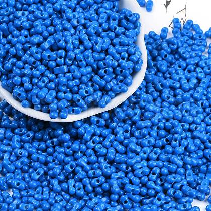 Baking Paint Glass Seed Beads SEED-K010-A15-1