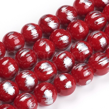 Natural Mashan Jade Beads Strands G-G833-10mm-01-1