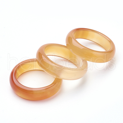 Natural Agate Rings G-S279-42F-1