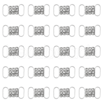 CHGCRAFT 20Pcs Brass Rhinestone Buckles FIND-CA0008-35B-1