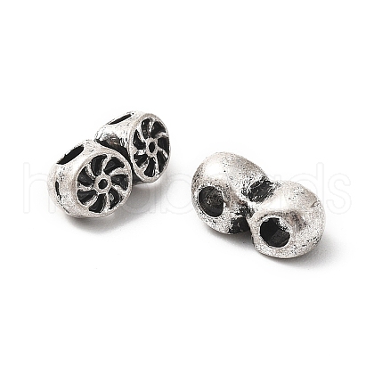 Tibetan Style Alloy Beads PALLOY-F317-01AS-1