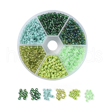 6 Colors 8/0 Glass Seed Beads SEED-X0052-03C-3mm-1