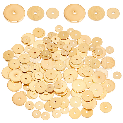   120Pcs 3 Style Brass Spacer Beads KK-PH0005-70-1