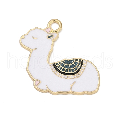 Alloy Enamel Pendants PALLOY-V003-03G-01-1