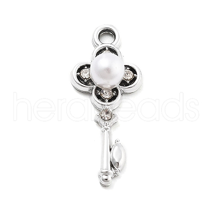 Alloy Rhinestone Pendants FIND-U026-08P-1