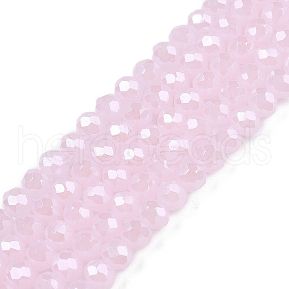 Electroplate Glass Beads Strands EGLA-A044-J4mm-A02-1