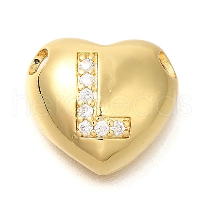 Rack Plating Brass Micro Pave Cubic Zirconia Pendants KK-I722-04G-L-1