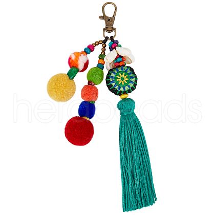 Bohemian Polyester Pendant Decorations HJEW-WH20010-01C-1