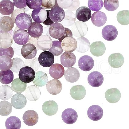 Olycraft 2 Strands Natural Fluorite Beads Strands G-OC0002-97B-1
