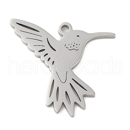 Non-Tarnish 5Pcs 201 Stainless Steel Pendants STAS-B064-18P-1
