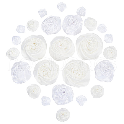 WADORN 26Pcs 4 Style Satin Cloth Ornament Accessories FIND-WR0011-22A-1