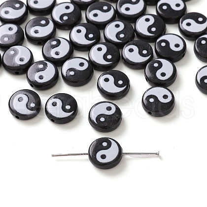 5Pcs Opaque Acrylic Beads PW-WG9B897-02-1