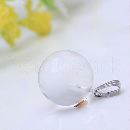 Natural Quartz Crystal Pendants G-R355-06-1