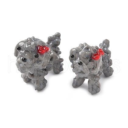 Lampwork Dog Display Decoration LAMP-D301-04A-1