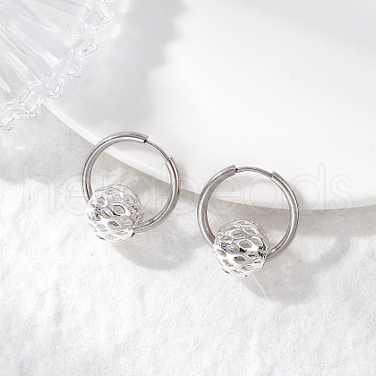 304 Stainless Steel Hoop Earrings EJEW-JE06450-02-1