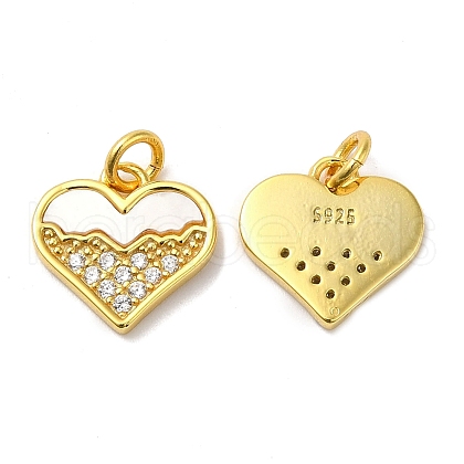925 Sterling Silver Micro Pave Cubic Zirconia Charms STER-I010-09G-1