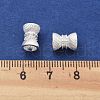 Brass Micro Pave Cubic Zirconia Beads KK-B134-35S-3