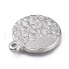 Non-Tarnish 304 Stainless Steel Pendants STAS-Z014-06P-2