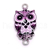Zinc Alloy Enamel Links ENAM-TAC0007-03I-1
