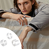 Unicraftale 30Pcs 3 Styles 304 Stainless Steel Cuff Rings STAS-UN0059-25-6