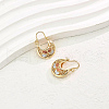 Brass Basket Hoop Earrings GY2067-2-2