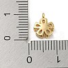 Brass with Clear Cubic Zirconia Charms X-KK-G478-02A-KCG-3