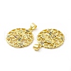 Brass Micro Pave Cubic Zirconia Pendant KK-H441-30G-2