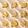 Simple Style 304 Stainless Steel Cuff Rings FS-WG1C3D0-02-2