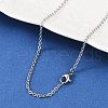 Tarnish Resistant 304 Stainless Steel Cable Chain Necklace Making STAS-P045-05P-1