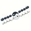 Alloy Enamel Yin-yang Link Bracelets WG68B43-01-4