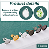 Brass Clip-on Earring Settings KK-PH0035-28-4