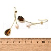 Mother's Day Jewellery Natural Pearl Dangle Earring EJEW-L099-12G-5
