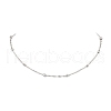304 Stainless Steel Ball Singapore Chain Necklaces NJEW-JN05169-2