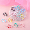 100Pcs 10 Colors Transparent Acrylic Linking Rings TACR-CJ0001-33-5