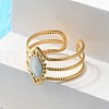 304 Stainless Steel Enamel Cuff Rings RJEW-M171-32G-2