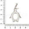 Brass Pendant Cabochon Settings KK-S521-17E-P-3