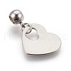 304 Stainless Steel European Dangle Charms Sets PALLOY-JF00364-3