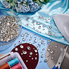 HOBBIESAY 450Pcs 9 Style Glass Rhinestone Cabochons GGLA-HY0001-04-5