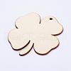 Undyed Wood Blank Tag Big Pendants WOOD-P010-02I-1