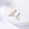 Square Stainless Steel Stud Earrings ZA1233-4