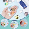 SUNNYCLUE 15Pcs 15 Style Food Grade Eco-Friendly Silicone Focal Beads SIL-SC0001-18-3