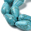 Synthetic Howlite Beads Strands TURQ-F018-05A-2